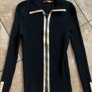 Long Sleeve, Fitted Sweater with Bling